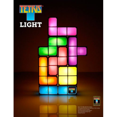 Lampe Cubes Tetris lumineux - 7 couleurs