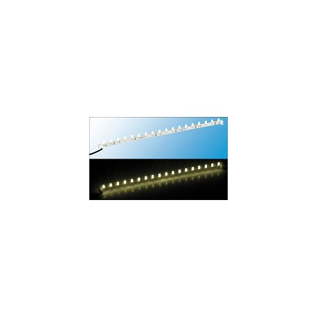 6 lignes de 18 LED modulable et découpable - Blanc chaud