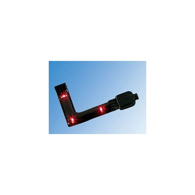 Angle - Coin pour 2 barres de 3 diodes LED rouges