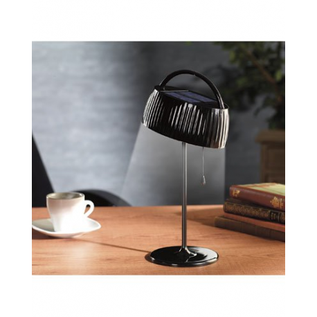 Lampe de bureau Noire à LED ultra lumineuses à énergie solaire + Batterie  rechargeable