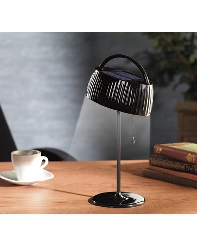 Lampe de bureau Noire à LED ultra lumineuses à énergie solaire +