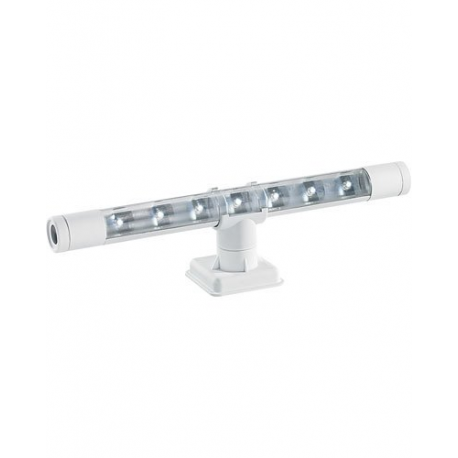 Ligne blanche de 7 LED fonctionnant à piles - Lumière blanc chaud