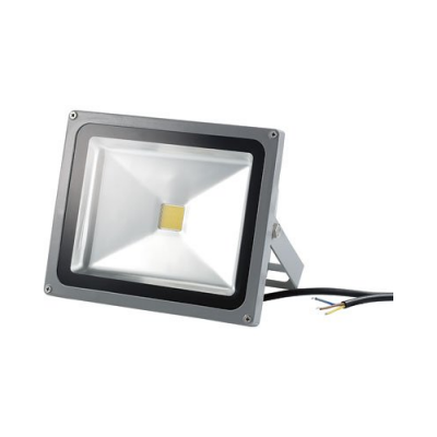 Projecteur d'extérieur à LED ultra puissante sans connecteur secteur - 30 W - Blanc chaud