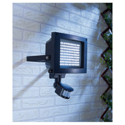 Projecteur d'extérieur 117 LED ultra puissante 9 W avec détecteur de mouvement