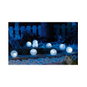 2 lignes de boules lumineuses à LED pour extérieur