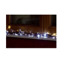 Guirlande d'ampoules 50 LED blanches programmables - Parfait pour sapin - Longueur 12 m