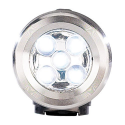Lampe de poche en métal avec dynamo intégrée - 5 LED