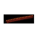 Ligne de 18 LED orange 12 V - prétroué pour fixation murale facile