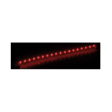 Ligne de 18 LED rouge 12 V - prétroué pour fixation murale facile