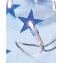 Guirlande d'ampoules étoiles 20 LED Bleues - Parfait pour sapin - Longueur 3 m