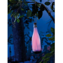 Lanterne de jardin à LED et à énergie solaire en forme de bouteille - Multicolore