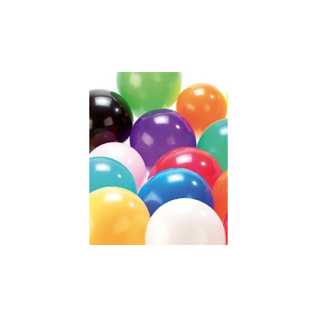 100 Ballons gonflables multicolores