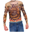 T-Shirts couleur Peau avec des tatouages Tribal