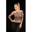 T-Shirts couleur Peau avec des tatouages Tribal