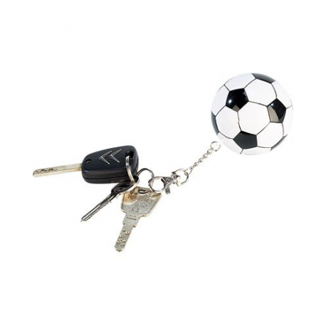 Porte-clés en forme de ballon de foot avec poncho imperméable à l'intérieur