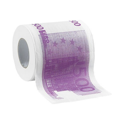 Papier toilette avec Billets de 500 imprimé