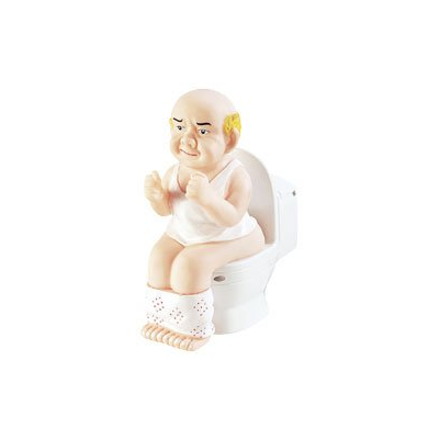 Hauts parleurs pour toilettes fun - Homme sur le trône