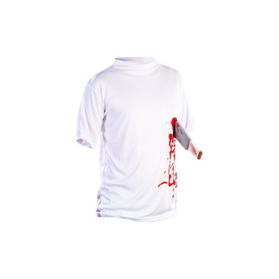 T-Shirt Couteau planté dans le ventre - Halloween - Taille XL