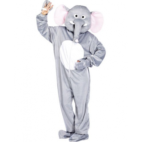 Costume d'Éléphant en fourrure synthétique chaude - Taille universelle - Convient pour l'extérieur