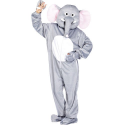 Costume d'Éléphant en fourrure synthétique chaude - Taille universelle - Convient pour l'extérieur