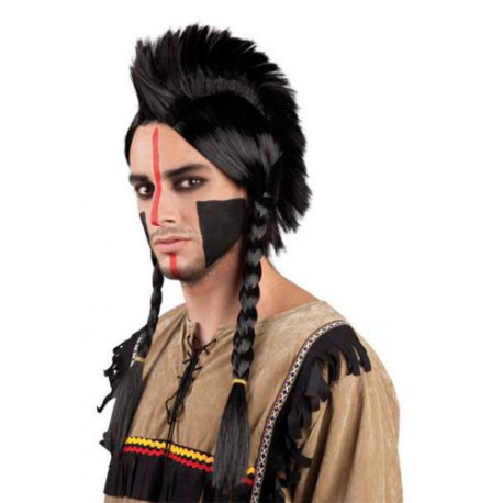 Perruque indien iroquois crête - fêtes et soirées déguisement