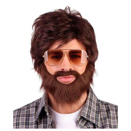 kit perruque barbe moustache Homme déguisement