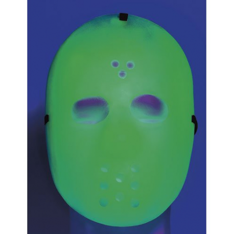 Masque de Hockey sur glace Halloween Fluorescent déguisement