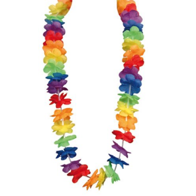 Collier Hawaïen multicolore Aloha Tahiti