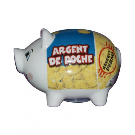 Tirelire Cochon céramique Argent de poche