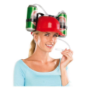 Casque à boisson canettes porte bières soirées et fêtes