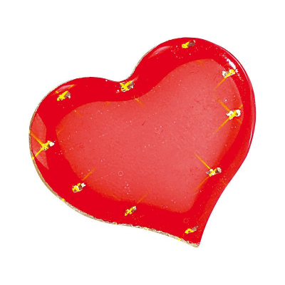 Pin's clignotant LED format coeur rouge