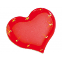 Pin's clignotant LED format coeur rouge