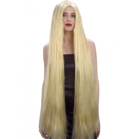 Perruque femme cheveux blonde longue déguisement