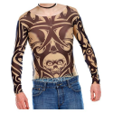 Déguisement T-shirt tatouage tête de mort