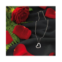 Collier avec pendentif en coeur argent