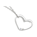 Collier avec pendentif en coeur argent