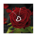 Collier avec pendentif en coeur argent