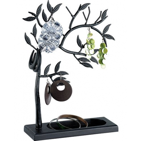 Arbre à bijoux design en métal forgé travaillé à la main