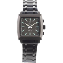 Montre analogique - capteur solaire - inox noir - waterproof