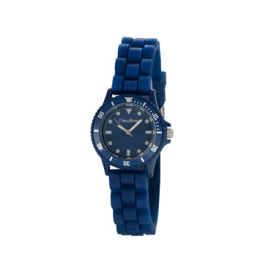 Montre stylé avec bracelet en silicone souple et très confortable - Bleu marine