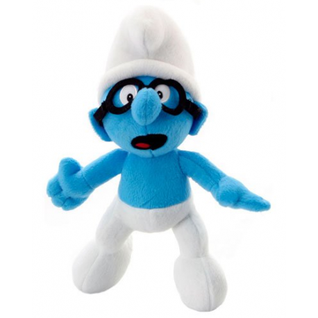 Peluche Schtroumpf - Schtroumpf à Lunettes - 33 cm