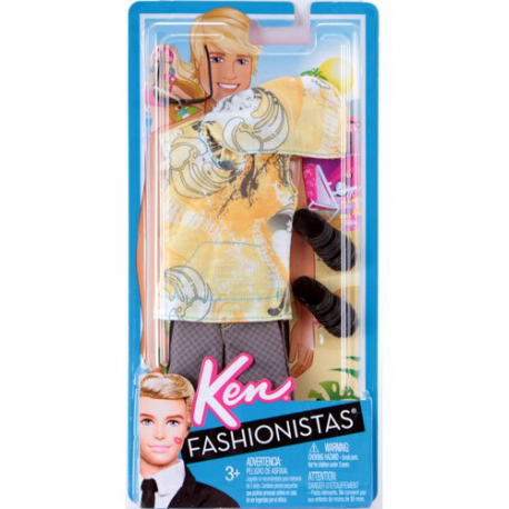 Tenue de surf pour Poupée Ken - Accessoires Barbie Fashionistas - Mattel