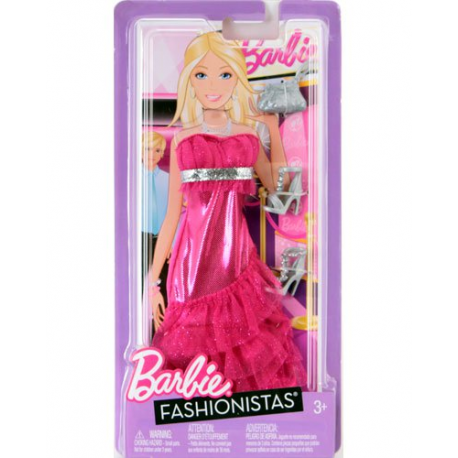 Robe rose pour Poupée Barbie - Accessoires Fashionistas - Mattel