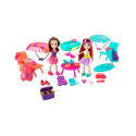 Coffret Polly Pocket de voyage - 2 figurines + 25 accessoires