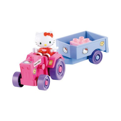Jouet Hello Kitty - Jeu de construction Hello Kitty - Avec Tracteur + personnage