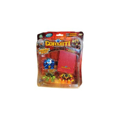 3 Figurines Gormiti + cartes de jeu + POP-UP Card