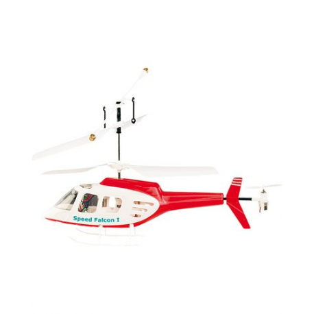 Mini Hélicoptère télécommandé - cockpit très résistant - Double rotor 155 mm - Rouge et Blanc