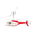 Mini Hélicoptère télécommandé - cockpit très résistant - Double rotor 155 mm - Rouge et Blanc