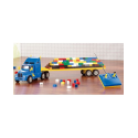 Camion avec remorque télécommandé avec 500 briques style Lego emboîtables - Longueur 65 cm