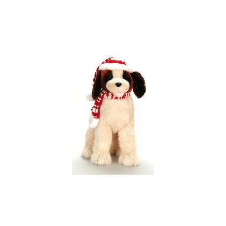 Peluche musical - Chien de Noël - 50 cm